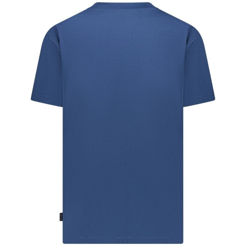 Blauw ronde hals t-shirt Keyno - Capuchon Fashion