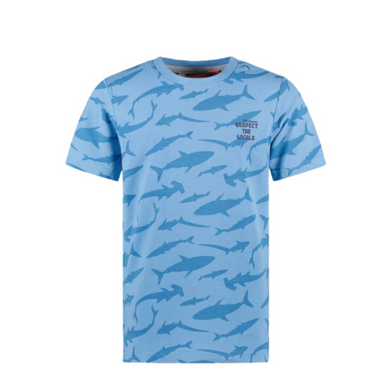 Blauw t-shirt Thijs - Capuchon Fashion