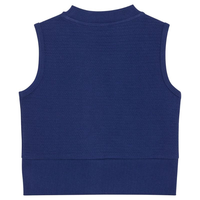 Blauwe cropped Singlet - Capuchon Fashion