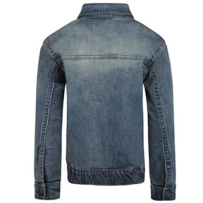 Blauwe jacket Jeans - Capuchon Fashion