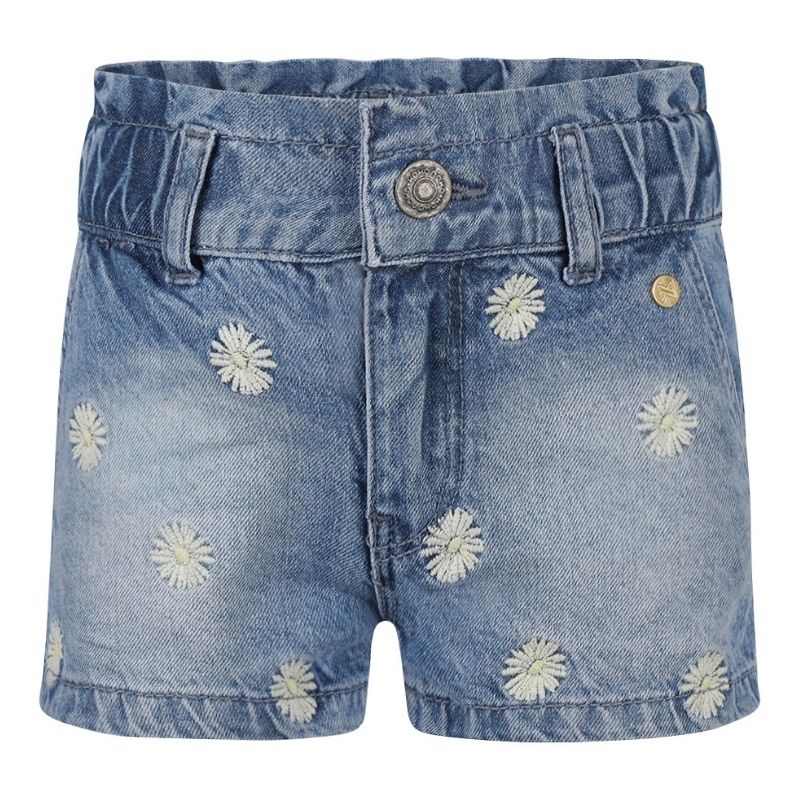 Blauwe jeans short P54913 - Capuchon Fashion