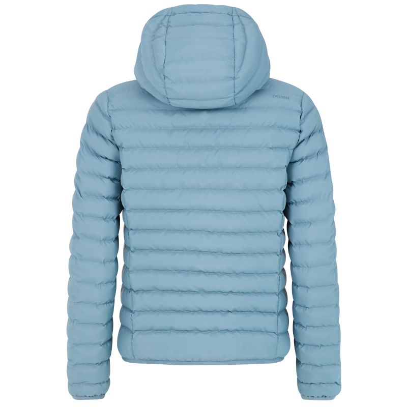 Blauwe outdoor puffer jacket Ice - Capuchon Fashion