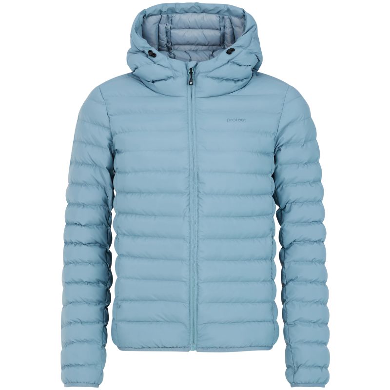 Blauwe outdoor puffer jacket Ice - Capuchon Fashion