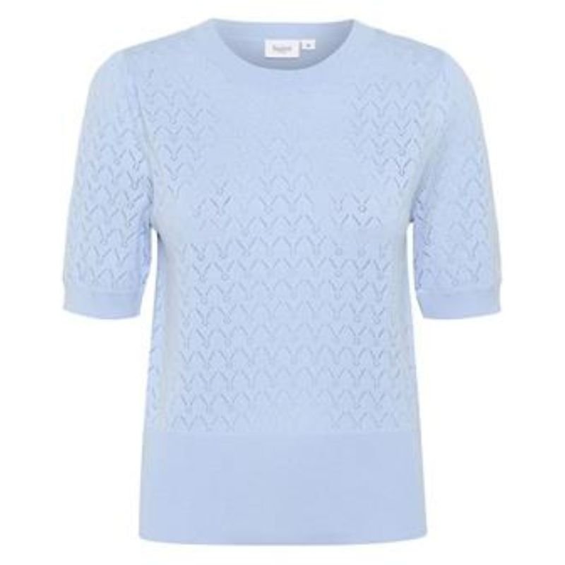 Blauwe puff pullover Karna - Capuchon Fashion