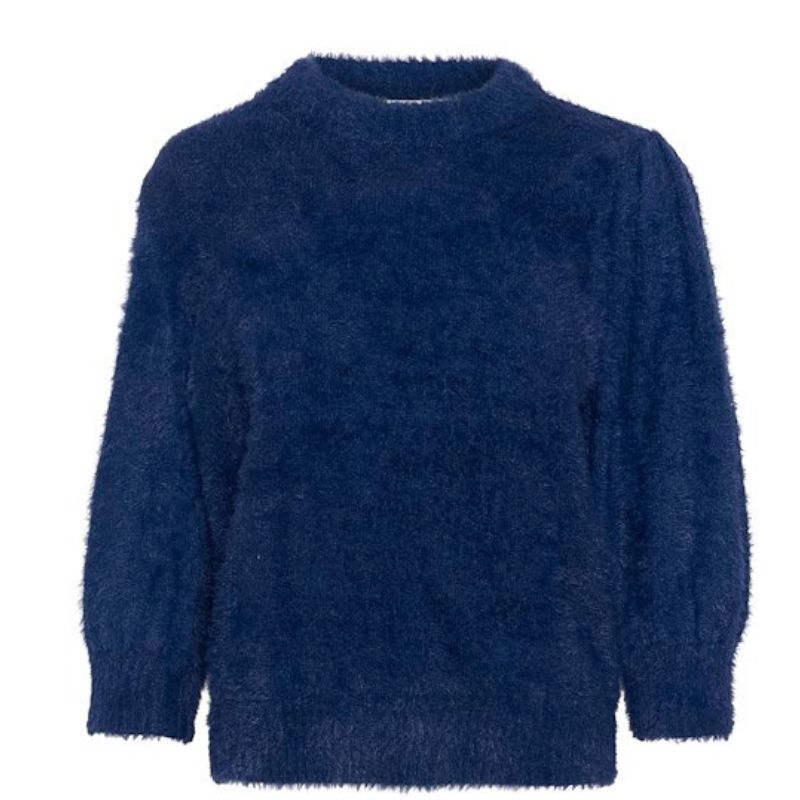 Blauwe pullover Banni - Capuchon Fashion