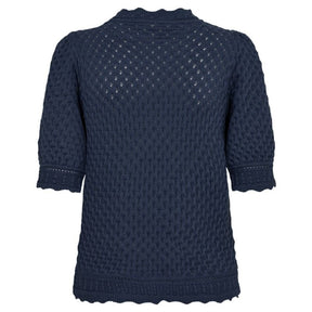 Blauwe pullover Gina - Capuchon Fashion