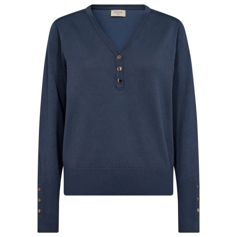 Blauwe pullover Katie - Capuchon Fashion