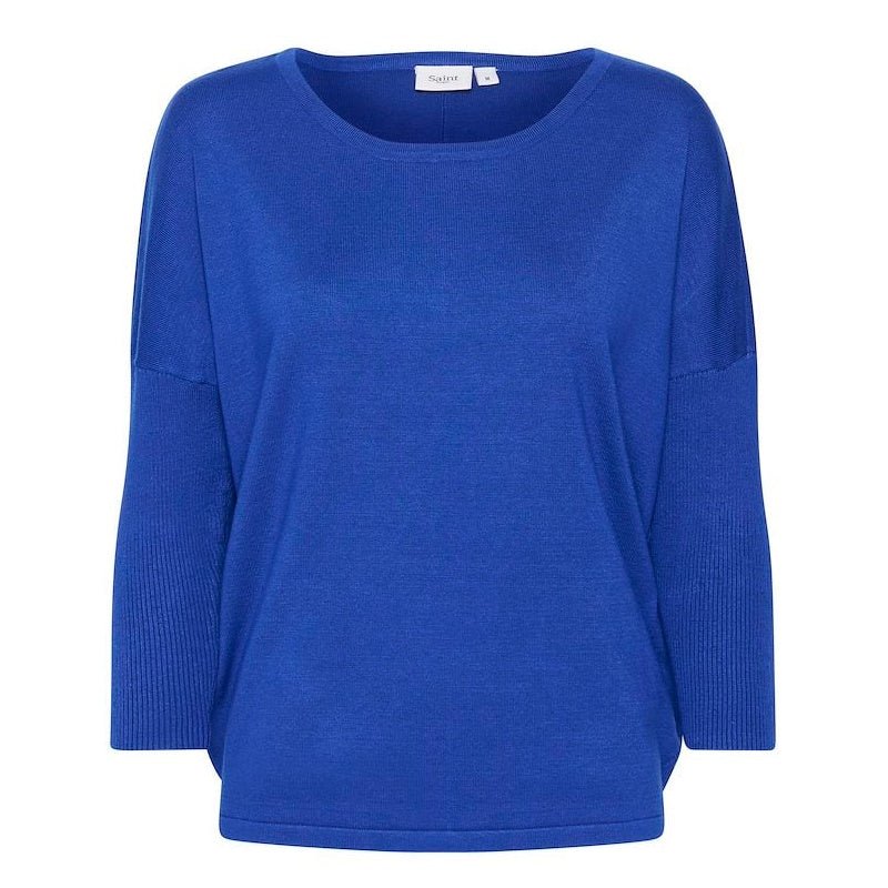 Blauwe pullover Mila - Capuchon Fashion