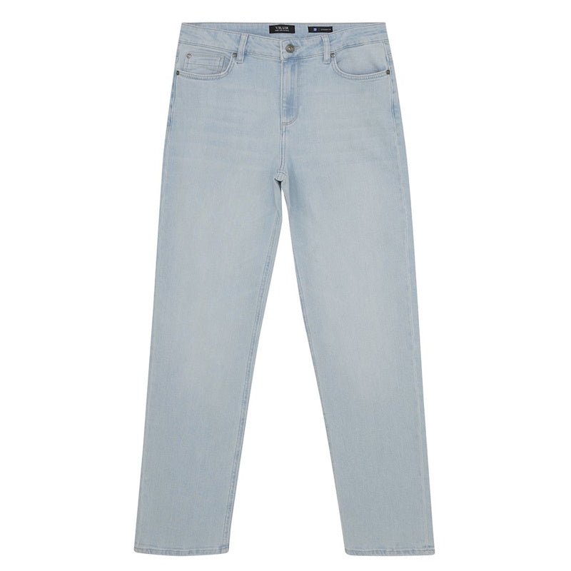 Blauwe straight wide fit jeans - Capuchon Fashion