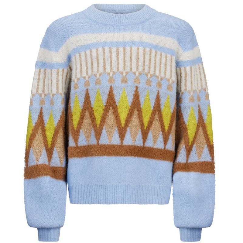 Blauwe sweater Freya - Capuchon Fashion