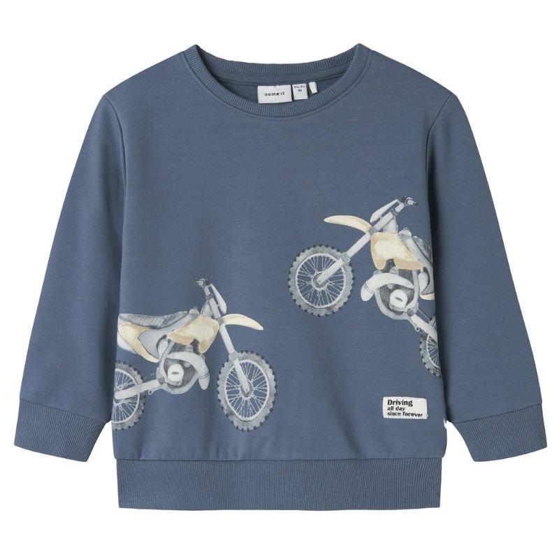 Blauwe sweater Teodor - Capuchon Fashion