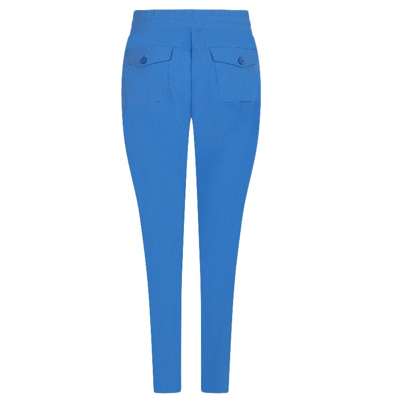 Blauwe travel broek Amber - Capuchon Fashion