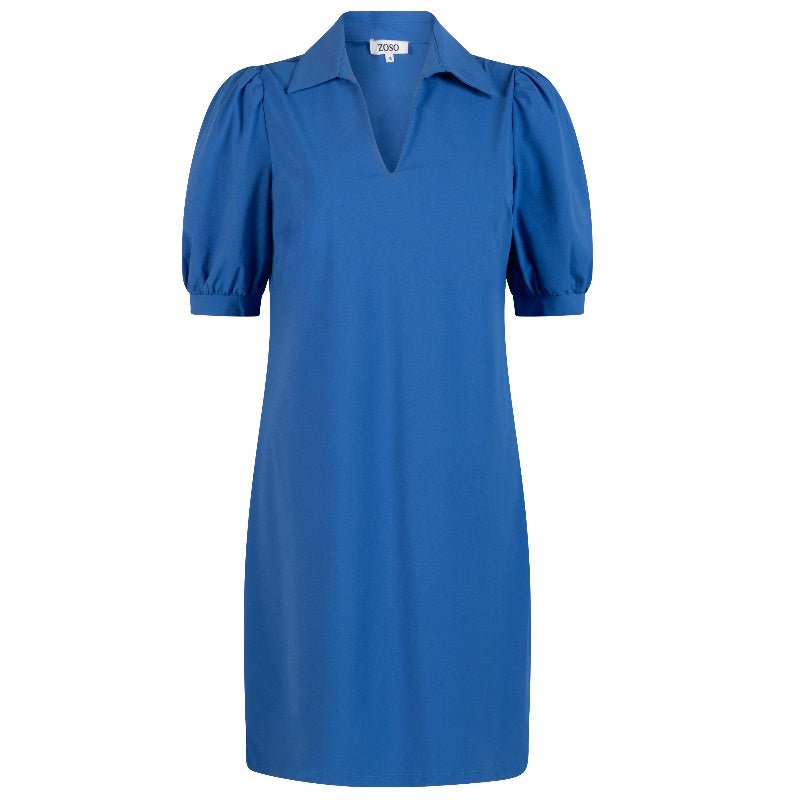 Blauwe travel jurk Marleen - Capuchon Fashion