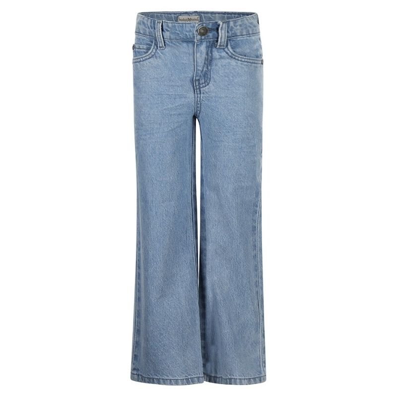 Blauwe wide jeans P54978 - Capuchon Fashion