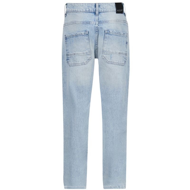 Bleached Blue Denim jeans Landon - Capuchon Fashion