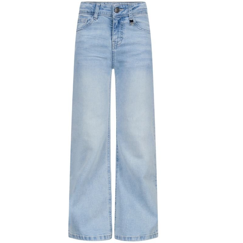 Bleached Blue Denim wide jeans Celeste - Capuchon Fashion