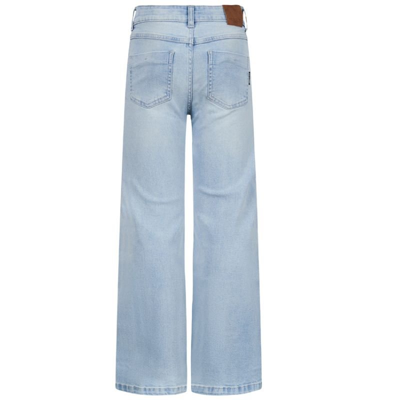 Bleached Blue Denim wide jeans Celeste - Capuchon Fashion