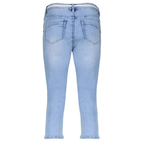 Bleached Denim capri jogdenim 41029 - Capuchon Fashion