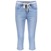 Bleached Denim capri jogdenim 41029 - Capuchon Fashion