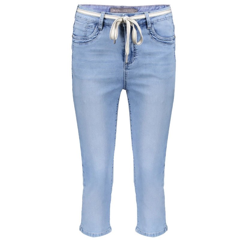 Bleached Denim capri jogdenim 41029 - Capuchon Fashion