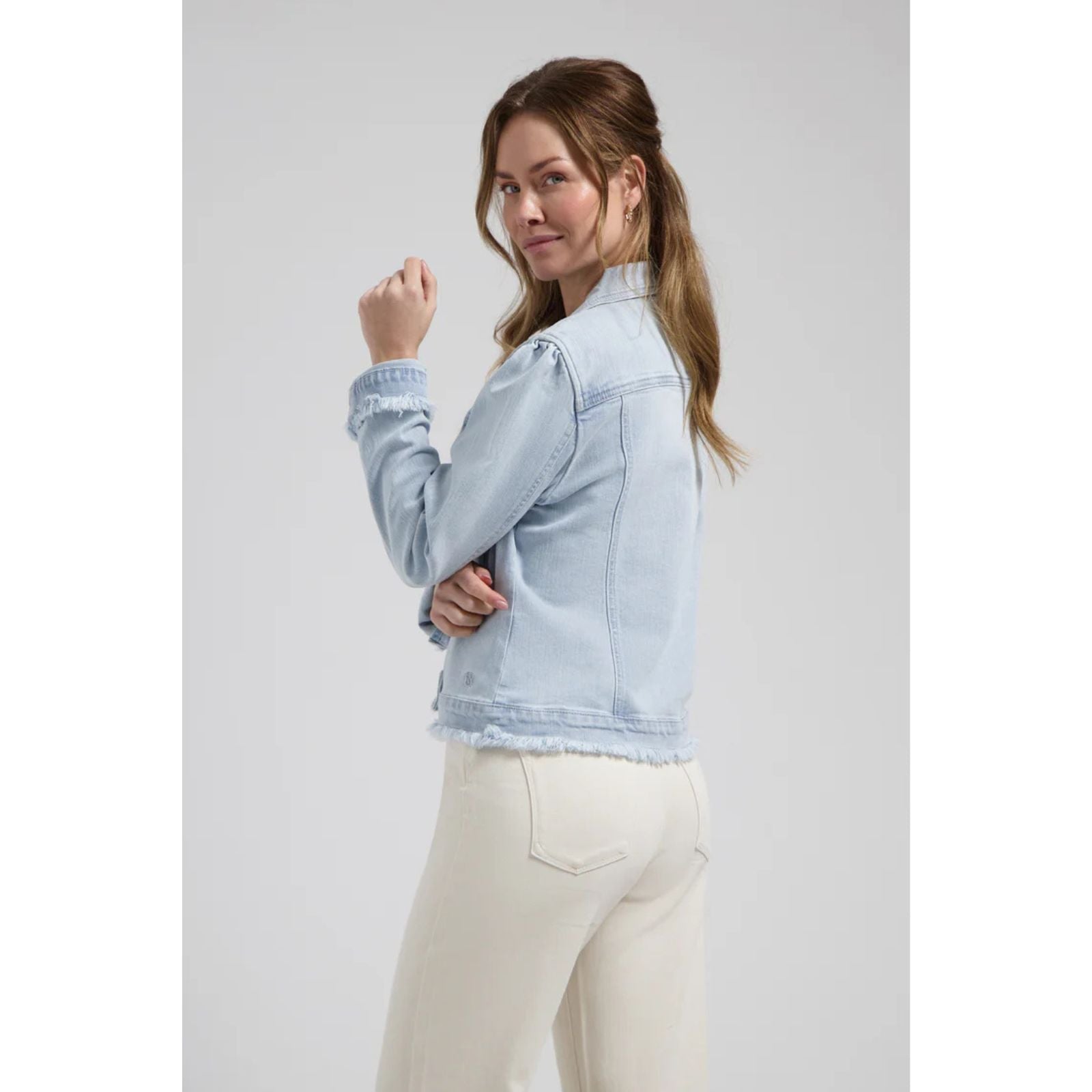 Bleached Denim denim jacket Florez - Capuchon Fashion