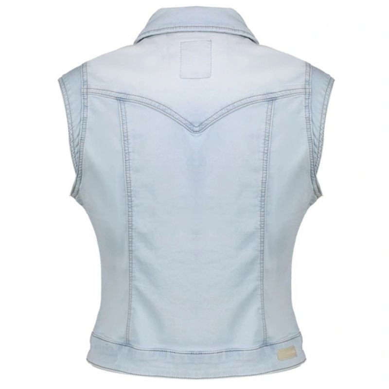 Bleached Denim jeansjacket 55021 - Capuchon Fashion