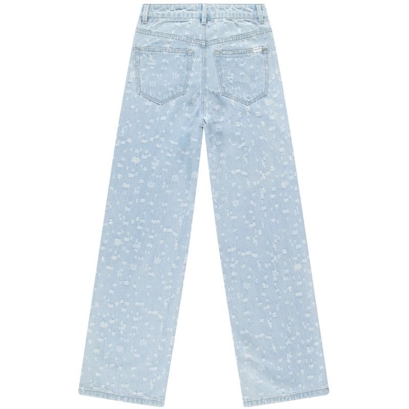 Bleached Used wide fit jeans Nawal - Capuchon Fashion