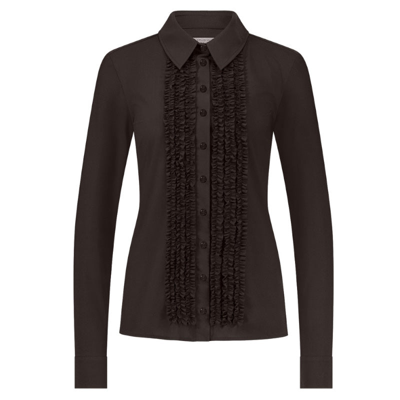 Espresso blouse Mallory ruffle