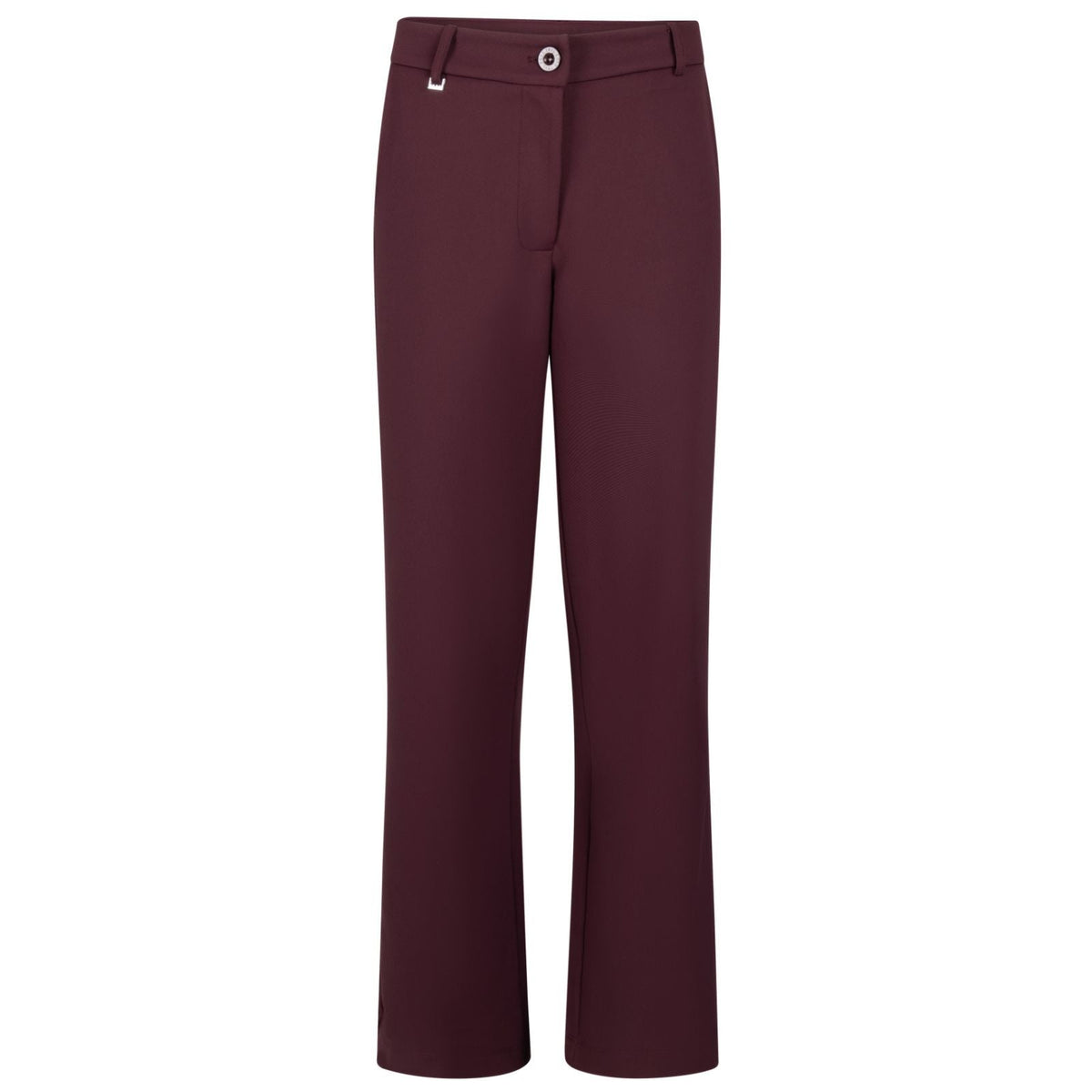 Bordeaux bonded tech travel broek Xandra - Capuchon Fashion