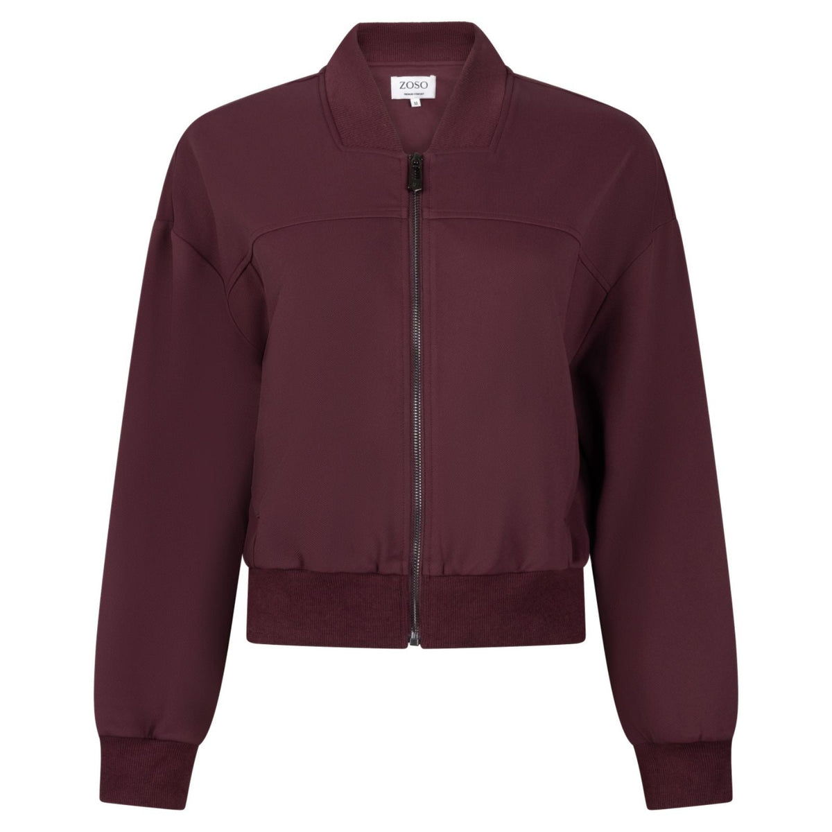 Bordeaux bonded tech travel jacket Ciska - Capuchon Fashion