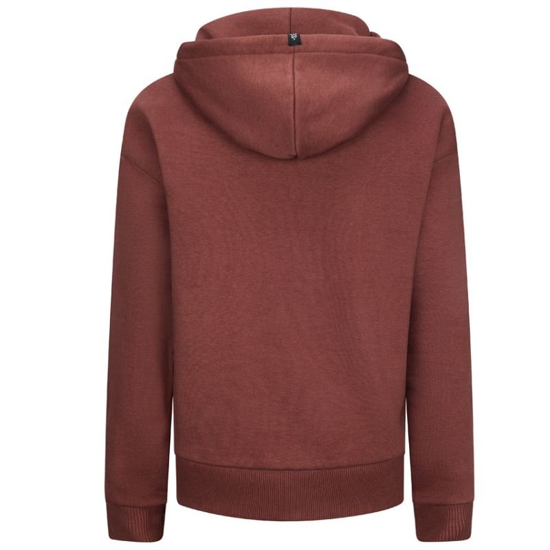 Bordeaux rode retro hoodie Roy - Capuchon Fashion