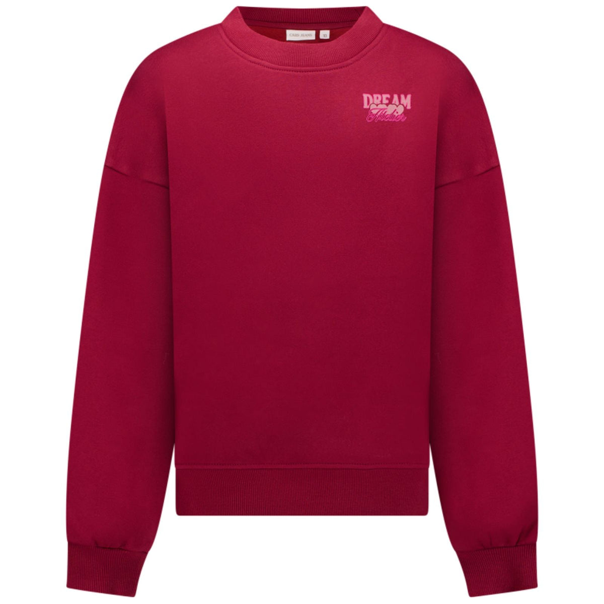 Bordeauxrode backprint sweater Suzie - Capuchon Fashion