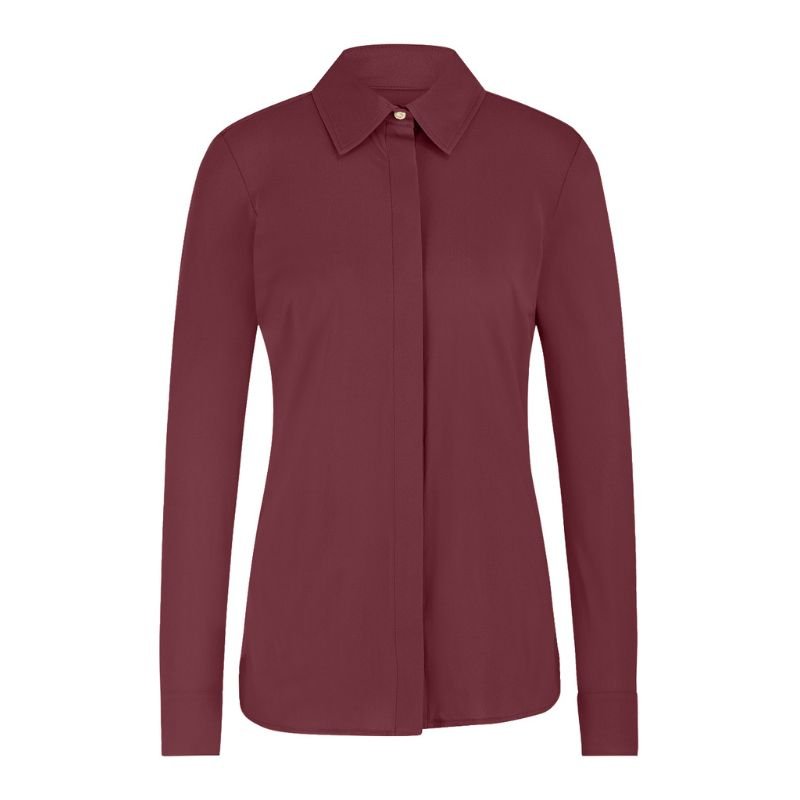 Bordeauxrode blouse Poppy gold - Capuchon Fashion
