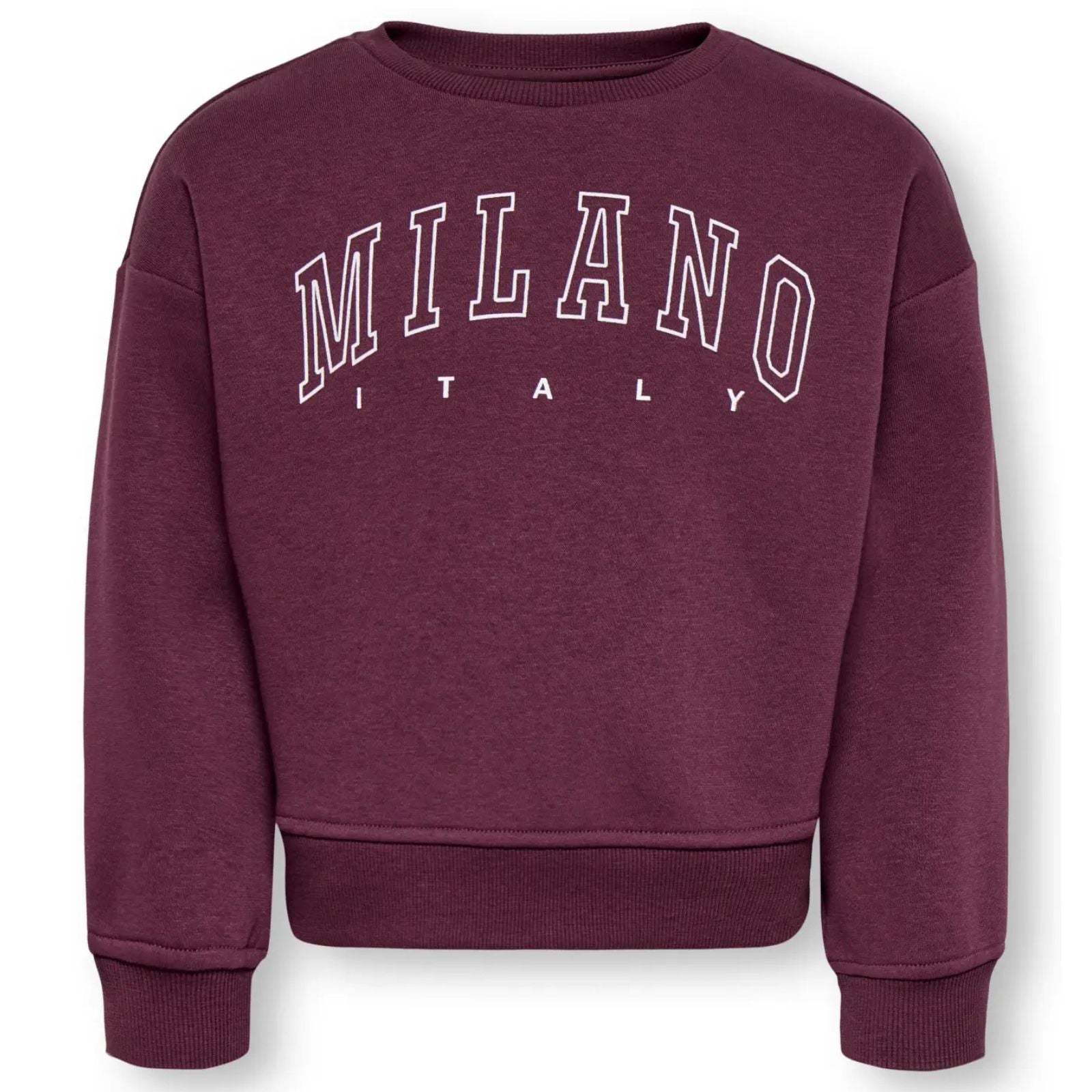 Bordeauxrode crew neck sweater Sweat - Capuchon Fashion