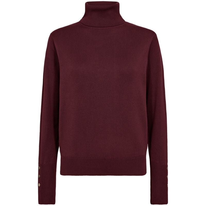 Bordeauxrode high neck pullover Katie - Capuchon Fashion