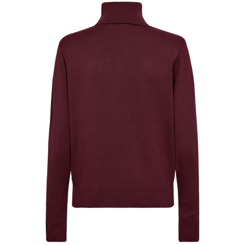 Bordeauxrode high neck pullover Katie - Capuchon Fashion