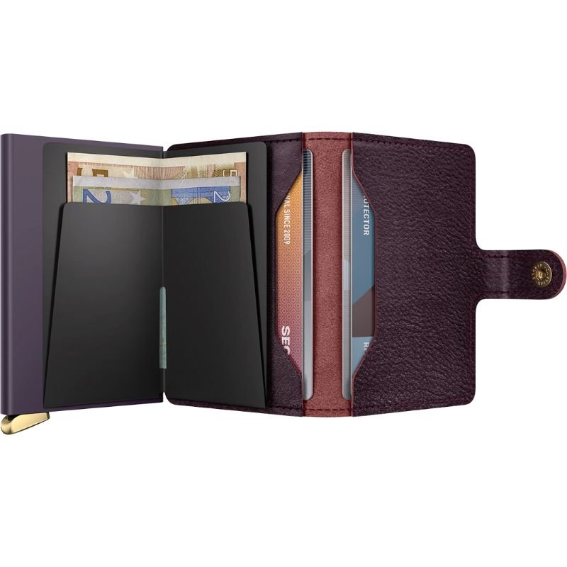 Bordeauxrode premium miniwallet Basco Bordeaux - Capuchon Fashion