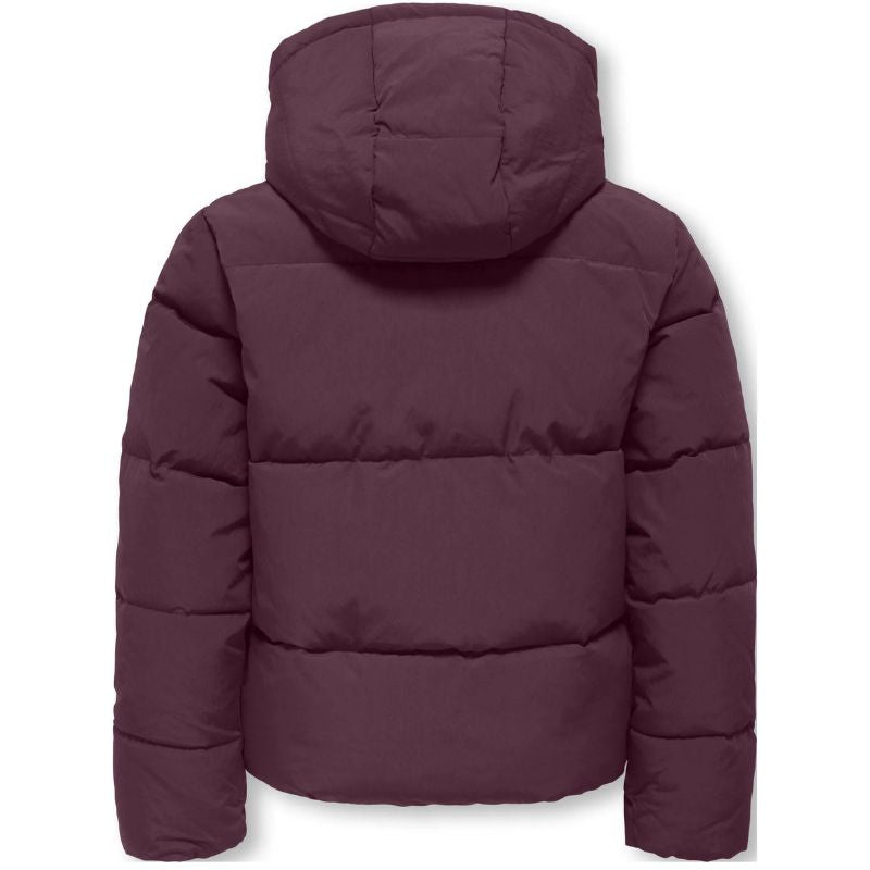 Bordeauxrode puffer jacket Dolly - Capuchon Fashion