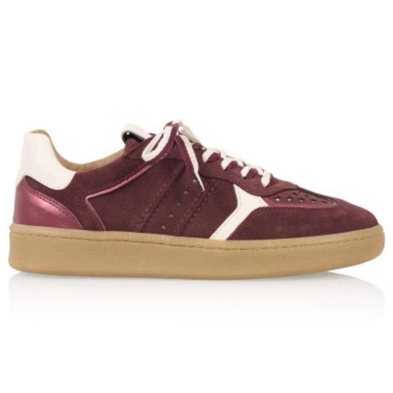 Bordeauxrode sneaker Mirabel - Capuchon Fashion