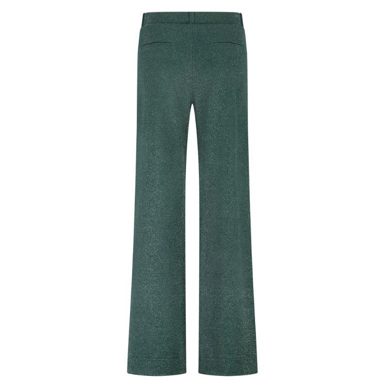Bottle Green broek Lexie sparkle - Capuchon Fashion