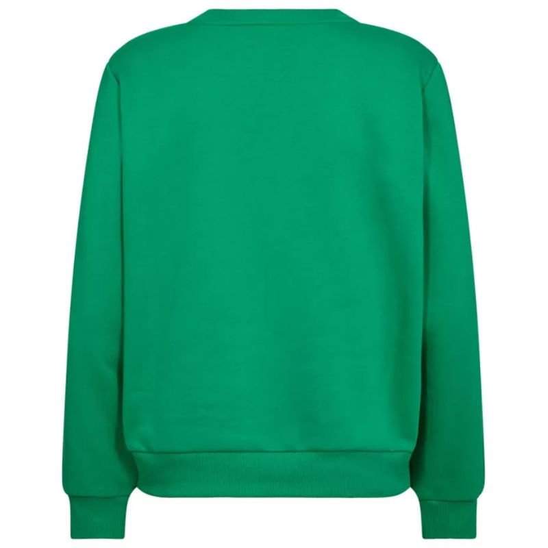 Bright Green met offwhite print pullover Kamela - Capuchon Fashion