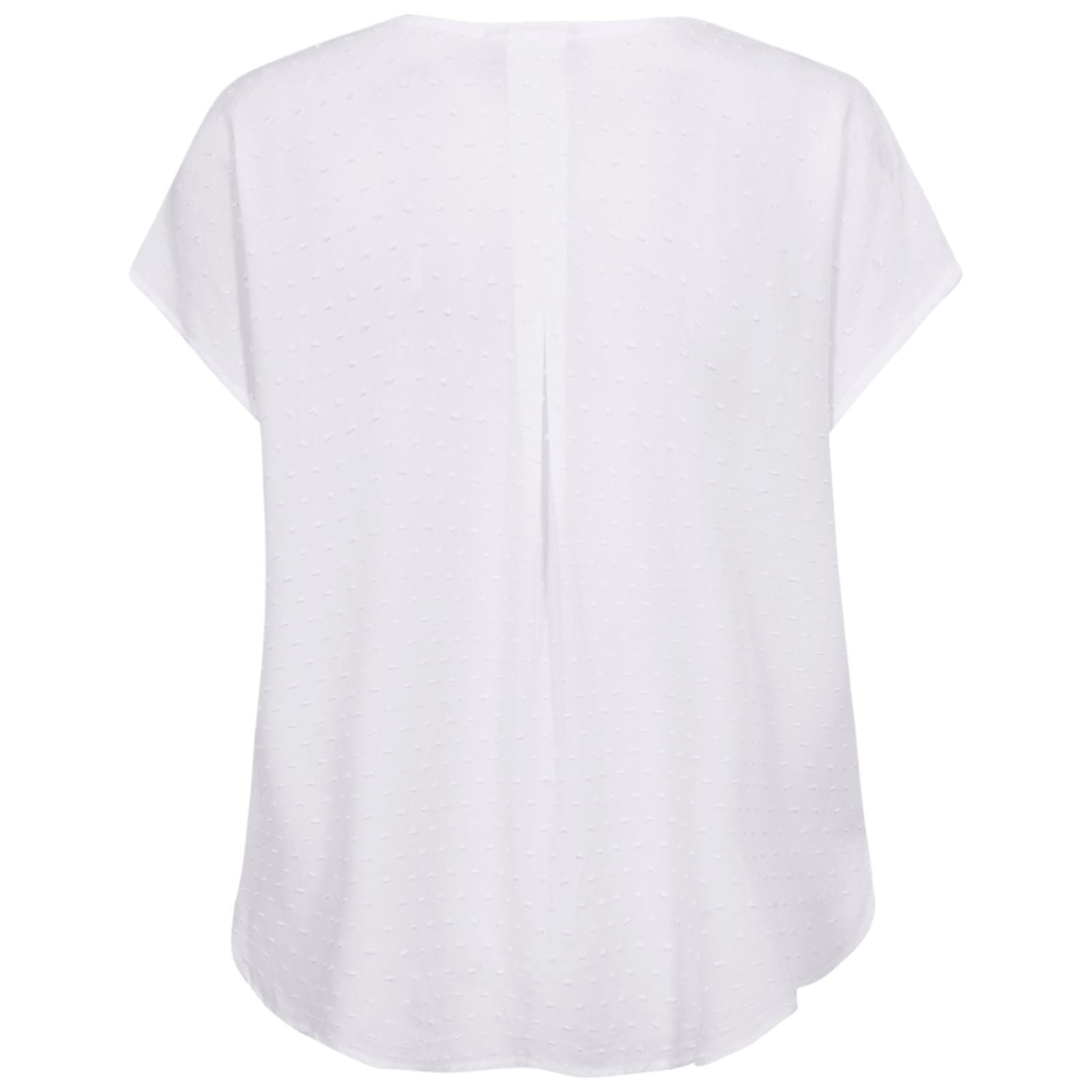 Brilliant white geprinte dobby blouse Kalya - Capuchon Fashion