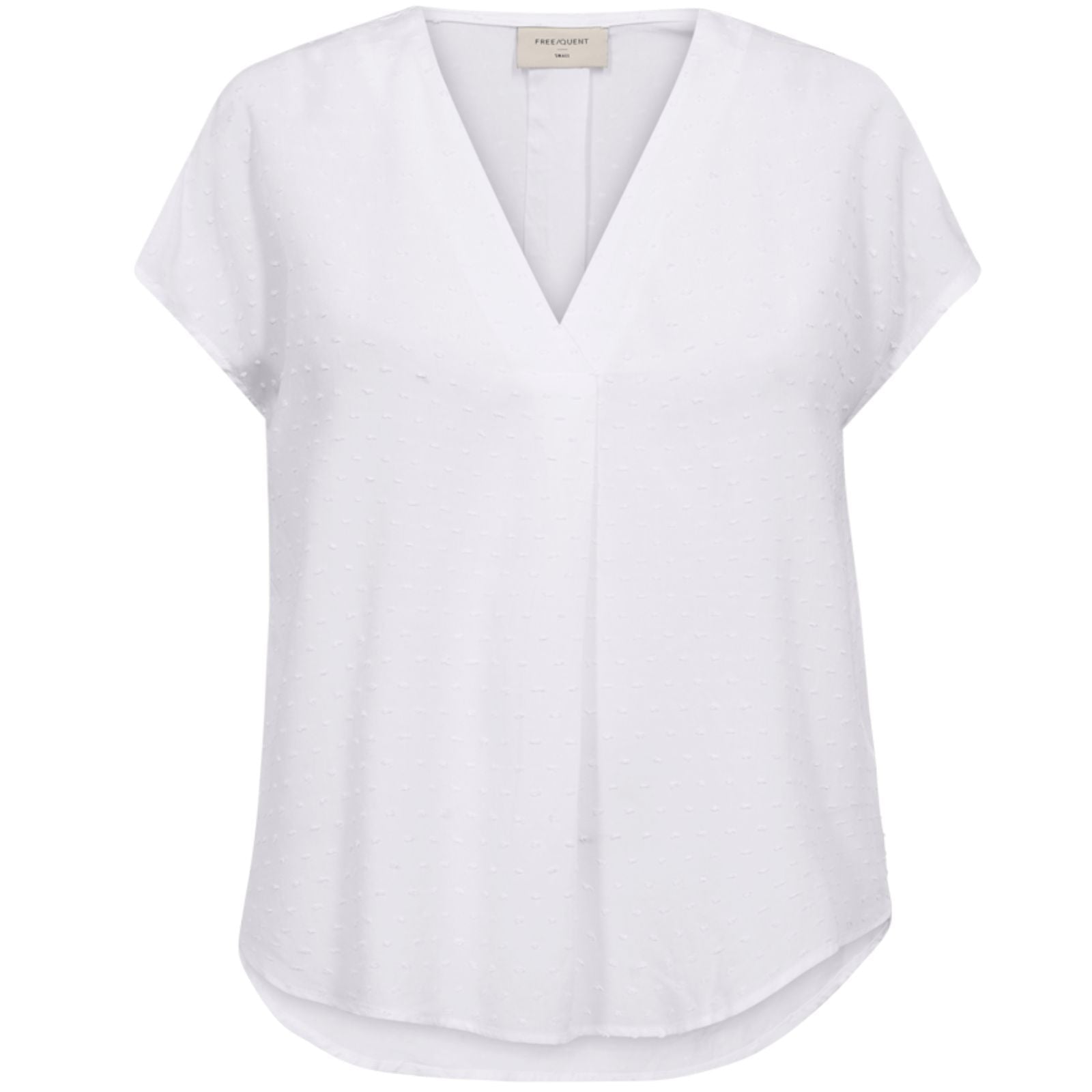 Brilliant white geprinte dobby blouse Kalya - Capuchon Fashion