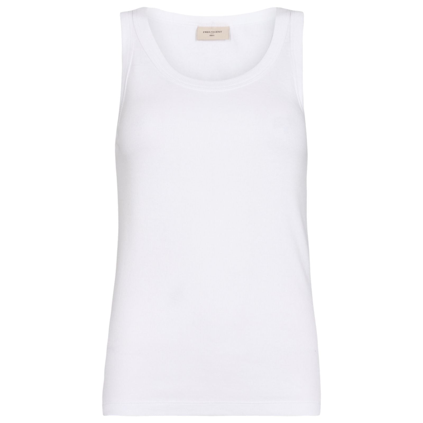 Brilliant white knitted tanktop Hi - Capuchon Fashion