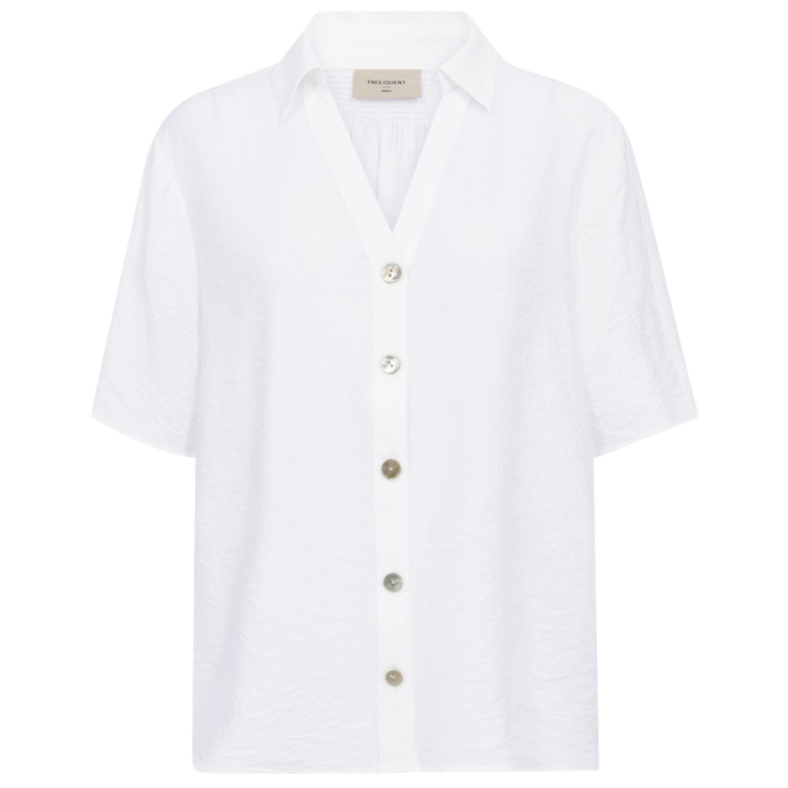 Brilliant white structure shirt Cello - Capuchon Fashion
