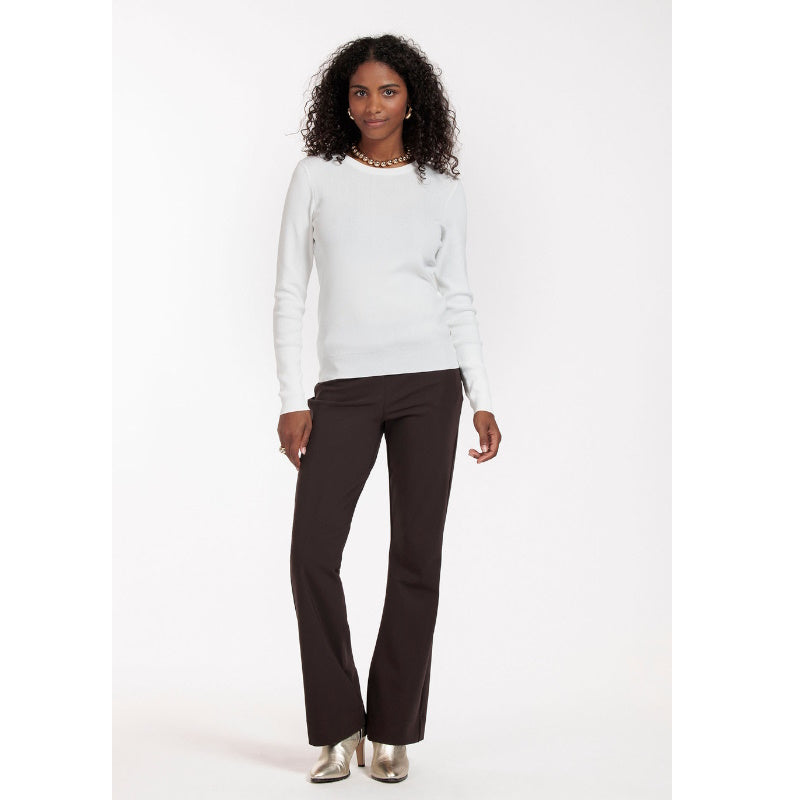 Espresso broek Flair bonded