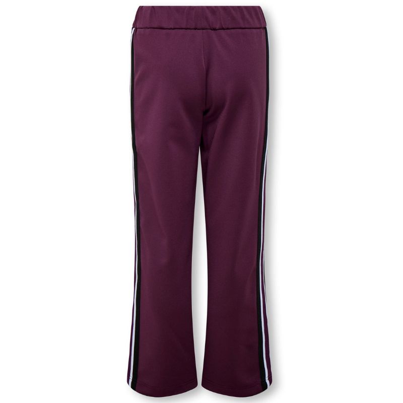 Paarse wide leg track pant Warm Up