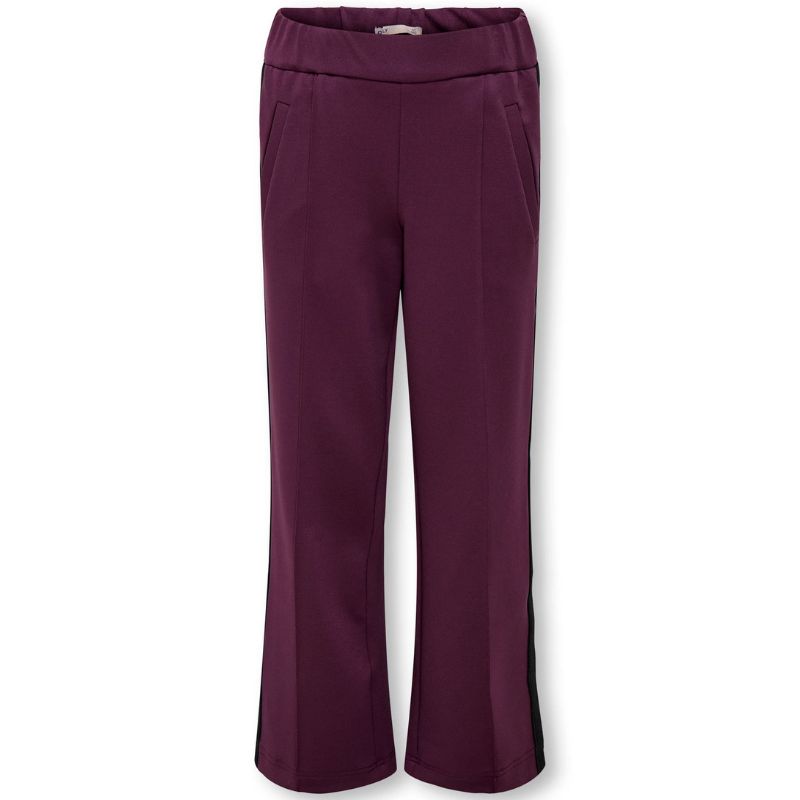 Paarse wide leg track pant Warm Up