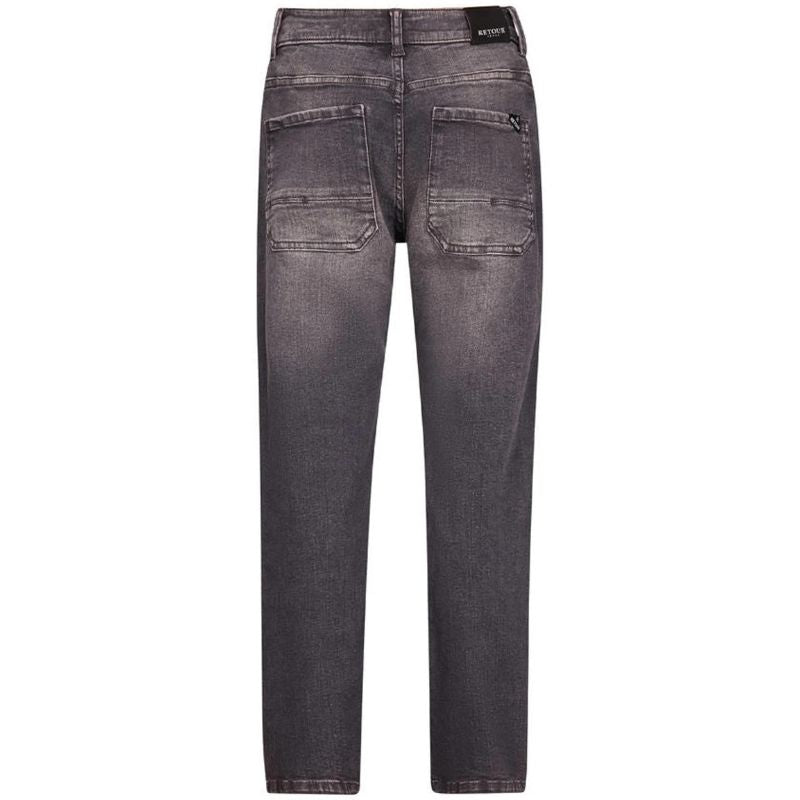 Brown Grey Denim oversized jeans Manuel - Capuchon Fashion