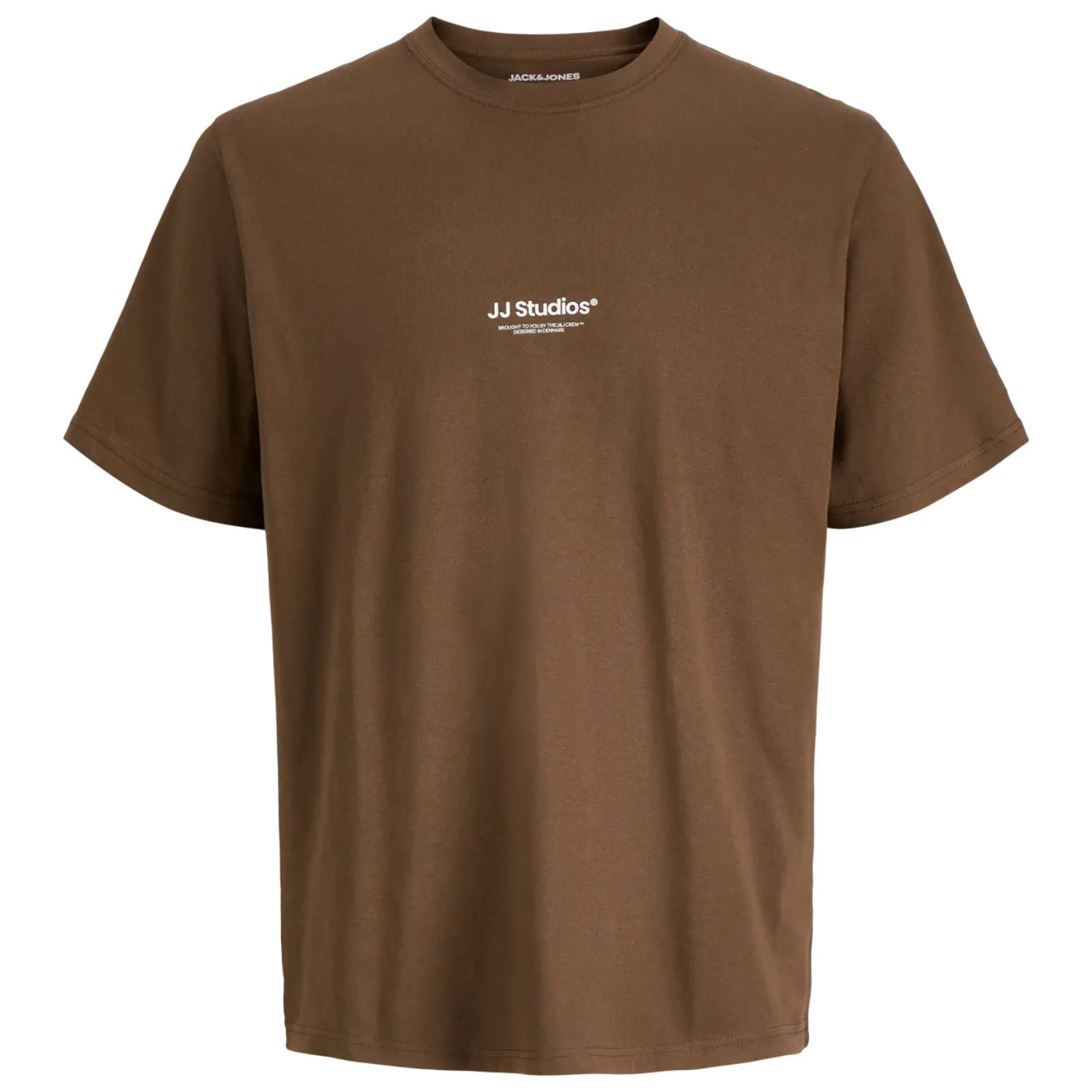 Bruin cocoa crew neck t-shirt Soho - Capuchon Fashion